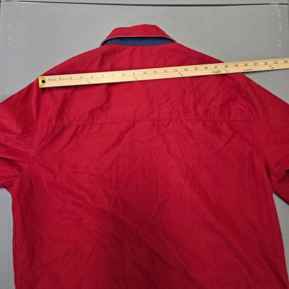 Peter Millar Red Full Zip Jacket Men XL Lightweight Golf Casual Coat - Picture 6 of 12